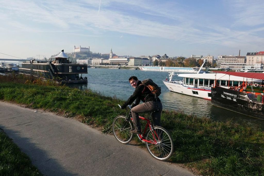 Iron Curtain Bike Tour by the Danube river in Bratislava