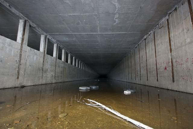 Abandoned metro depot in Bratislava metro station in Petržalka