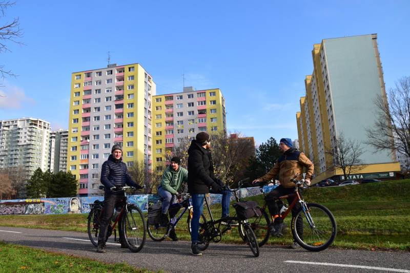 Bike routes in Bratislava, Petrzalka