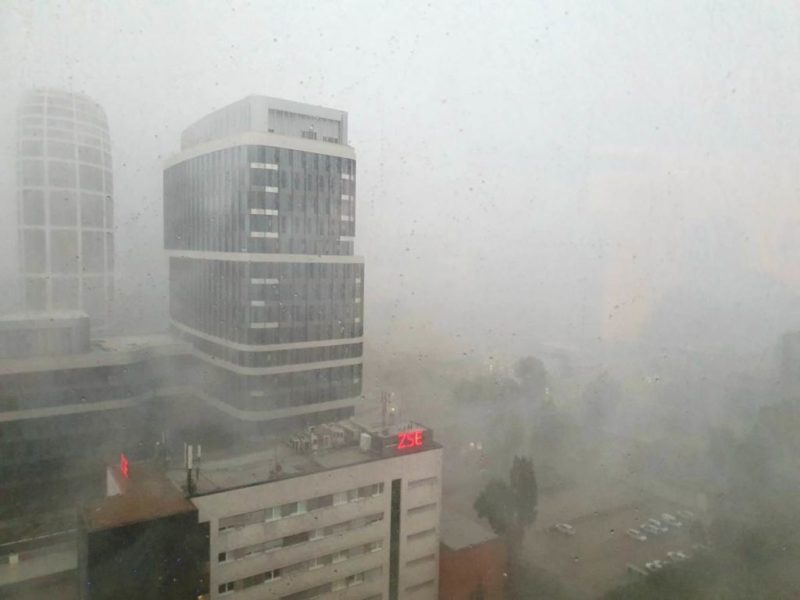 Summer storm in Bratislava