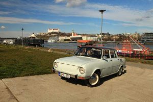 Retro classic Skoda car 110 Bratislava
