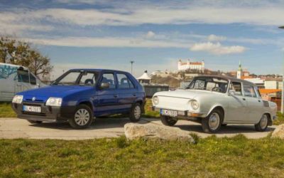 Skoda 110 and Skoda Favorit in Bratislava