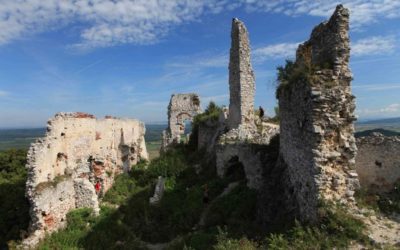 castle ruin carpathian mountains forests