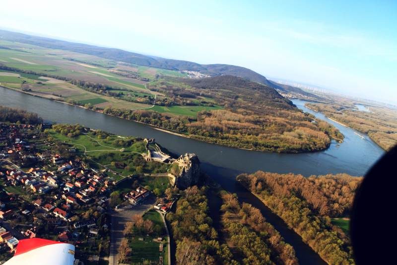 Bratislava Devin Danube from AIr